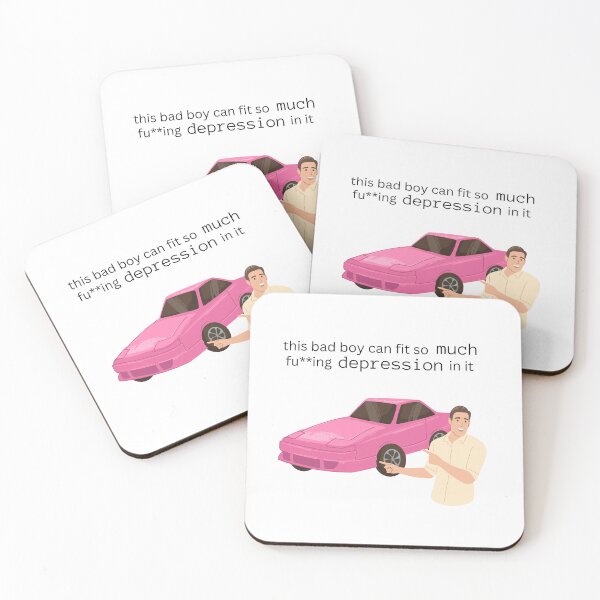 Item preview, this bad boy can fit so much depression in it - slaps roof of car funny self deprecating meme designed and sold by MillennialMemer.