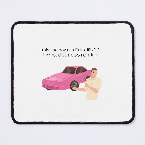 Item preview, this bad boy can fit so much depression in it - slaps roof of car funny self deprecating meme designed and sold by MillennialMemer.