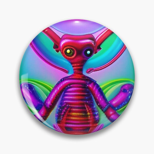 Item preview, Psychedelic alien art. Trippy colorful designed and sold by Neo-Expression.