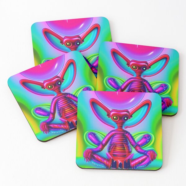 Item preview, Psychedelic alien art. Trippy colorful designed and sold by Neo-Expression.