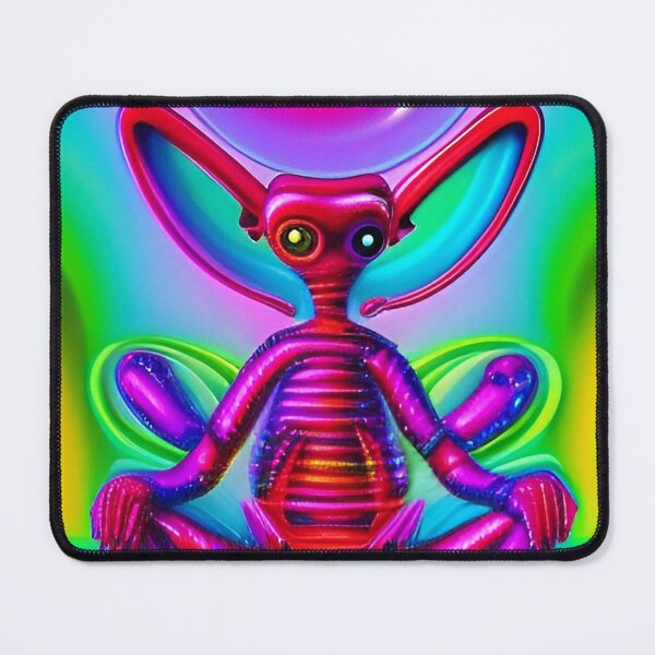 Item preview, Psychedelic alien art. Trippy colorful designed and sold by Neo-Expression.