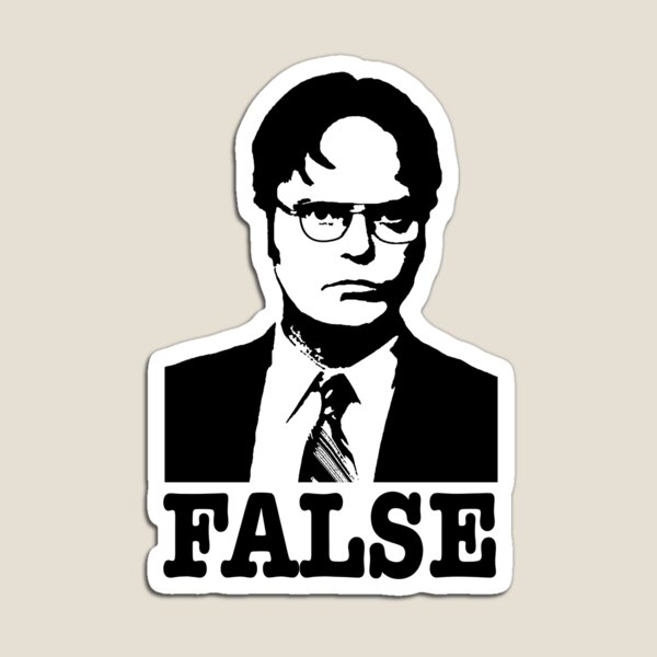 Item preview, Dwight schrute False funny designed and sold by Soccer2024.