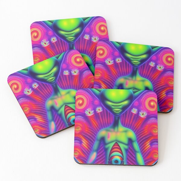 Item preview, Cool alien art. Trippy colorful scifi designed and sold by Neo-Expression.