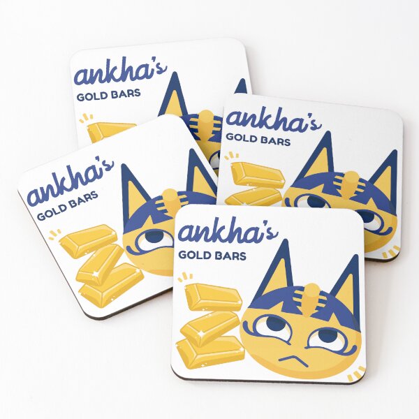 Item preview, Snooty Cat Gold Bar Villager designed and sold by Osh Sales.