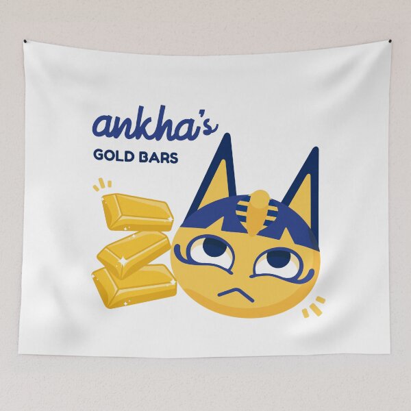 Item preview, Snooty Cat Gold Bar Villager designed and sold by Osh Sales.