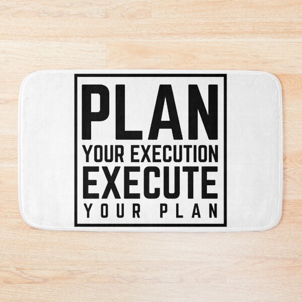 Item preview, Plan Your Execution Execute Your Plan white  designed and sold by KingsManKind.