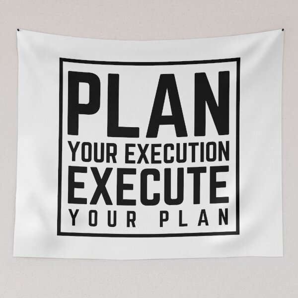 Item preview, Plan Your Execution Execute Your Plan white  designed and sold by KingsManKind.