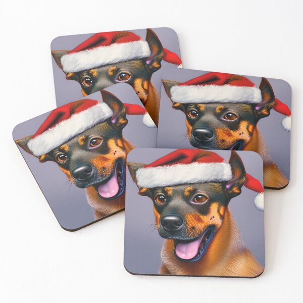 Item preview,  Christmas Lancashire Heeler Wearing A Santa Hat designed and sold by ZenEverAI.