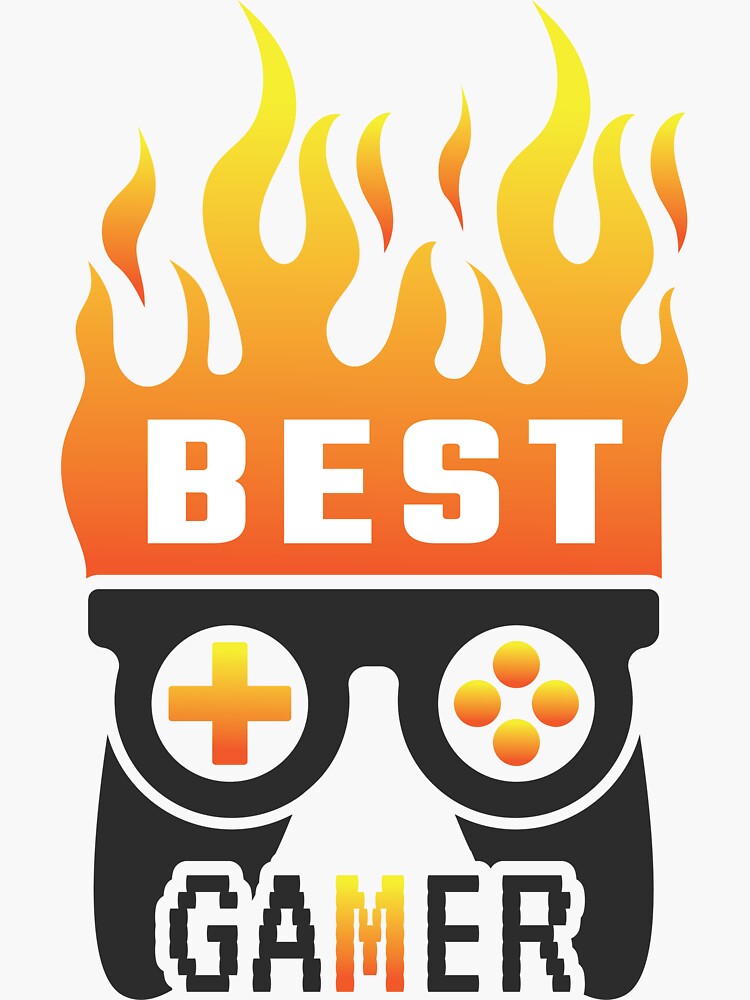 "Best Gamer For the Hardcore gamers" Sticker for Sale by Shiam123