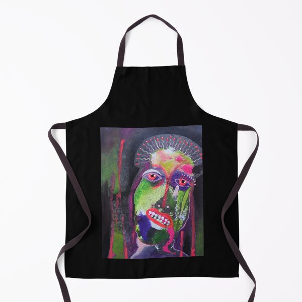 Item preview, Man In Colour - Outsider Art Brut Figurative Painting designed and sold by BeaOutsiderArt.