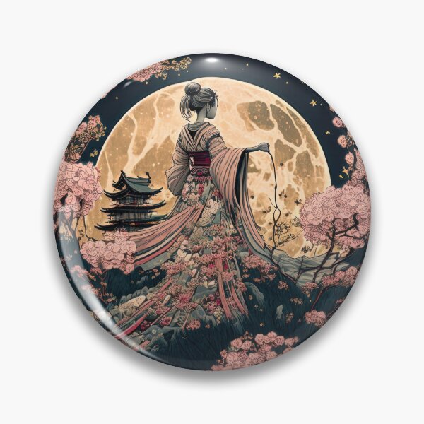 Artikelvorschau, Geisha's Full Moon entworfen und verkauft von BellasArtStudio.