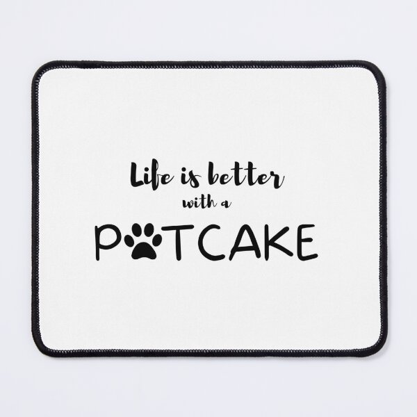 Item preview, Life Is Better With A Potcake dog black text designed and sold by EsraaBaniOdeh.