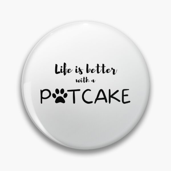 Item preview, Life Is Better With A Potcake dog black text designed and sold by EsraaBaniOdeh.