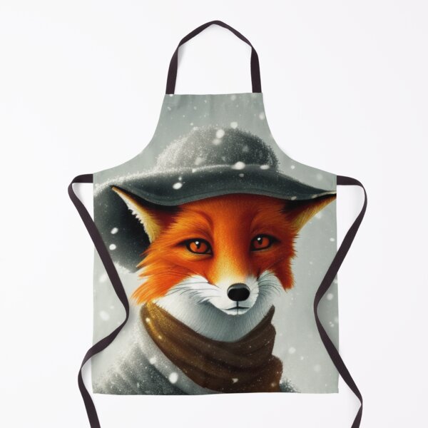 Item preview, Snowy Fox Portrait designed and sold by meggydesigns.
