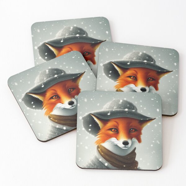 Item preview, Snowy Fox Portrait designed and sold by meggydesigns.