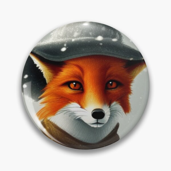 Item preview, Snowy Fox Portrait designed and sold by meggydesigns.