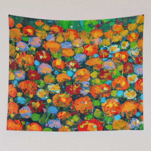 Item preview, Claude Monet Flower Field designed and sold by maniacfitness.