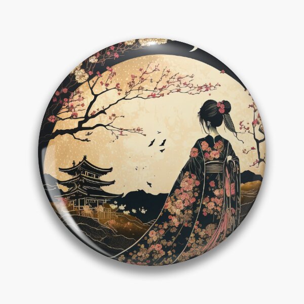 Item preview, Geisha in the Moonlight designed and sold by BellasArtStudio.