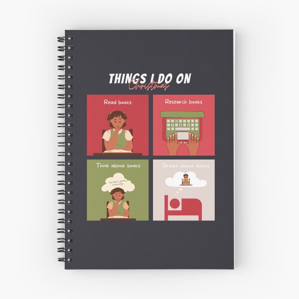 Item preview, THINGS I DO IN ON CHRISTMAS FOR BOOKOBESSED designed and sold by The Bookworm Store.