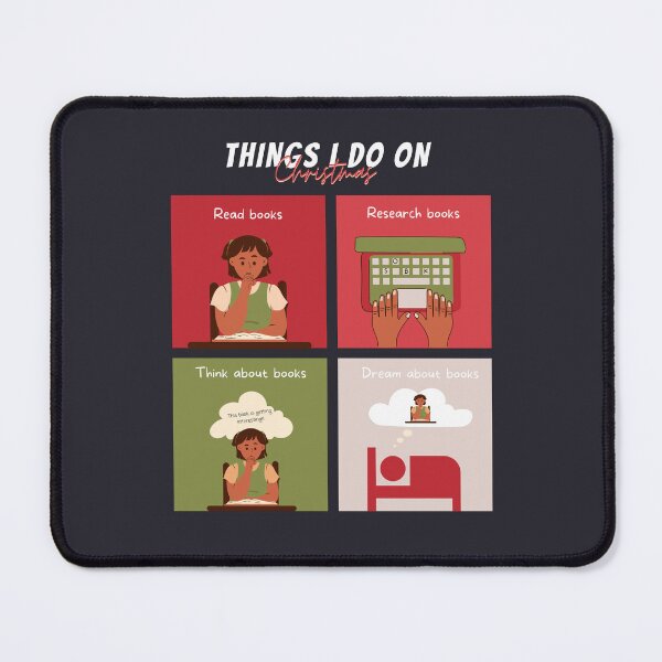 Item preview, THINGS I DO IN ON CHRISTMAS FOR BOOKOBESSED designed and sold by The Bookworm Store.