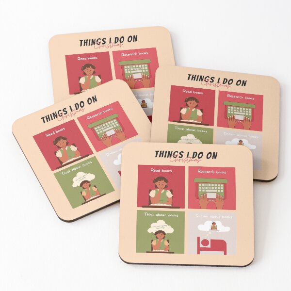 Item preview, THINGS I DO IN ON CHRISTMAS FOR BOOKOBESSED designed and sold by The Bookworm Store.