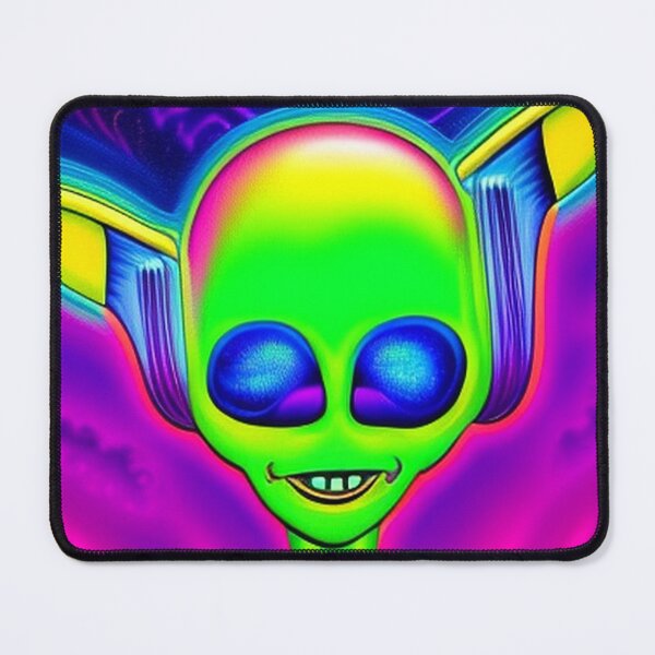Item preview, Psychedelic alien art. Trippy colorful designed and sold by Neo-Expression.