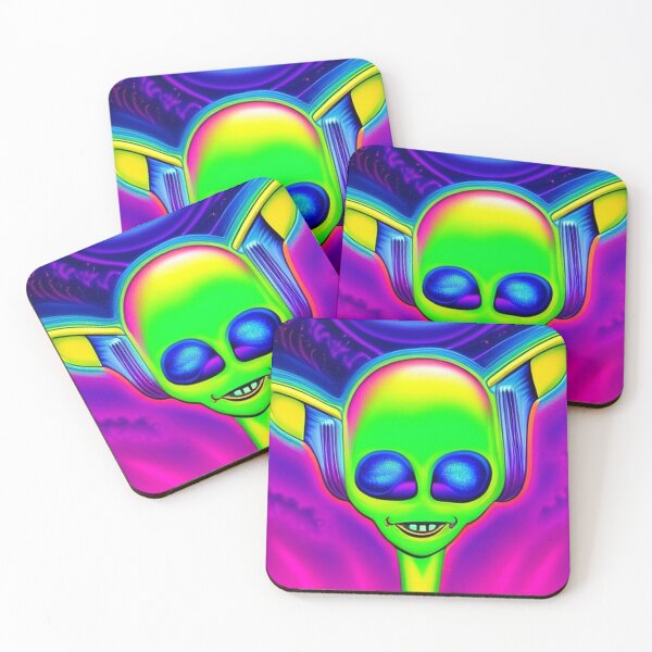Item preview, Psychedelic alien art. Trippy colorful designed and sold by Neo-Expression.