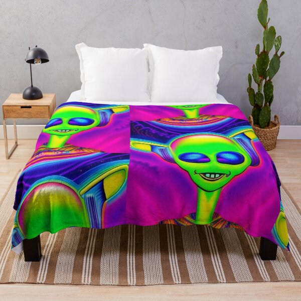 Item preview, Psychedelic alien art. Trippy colorful designed and sold by Neo-Expression.