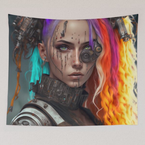 Item preview, Cyberpunk Cyborg  designed and sold by AICreateWorlds.