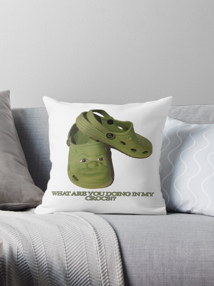 What are you doing in my Shrek Crocs  Poster for Sale by