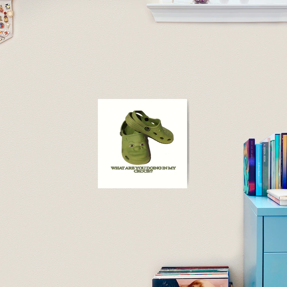 Shrek on the Croc Poster for Sale by apollosale