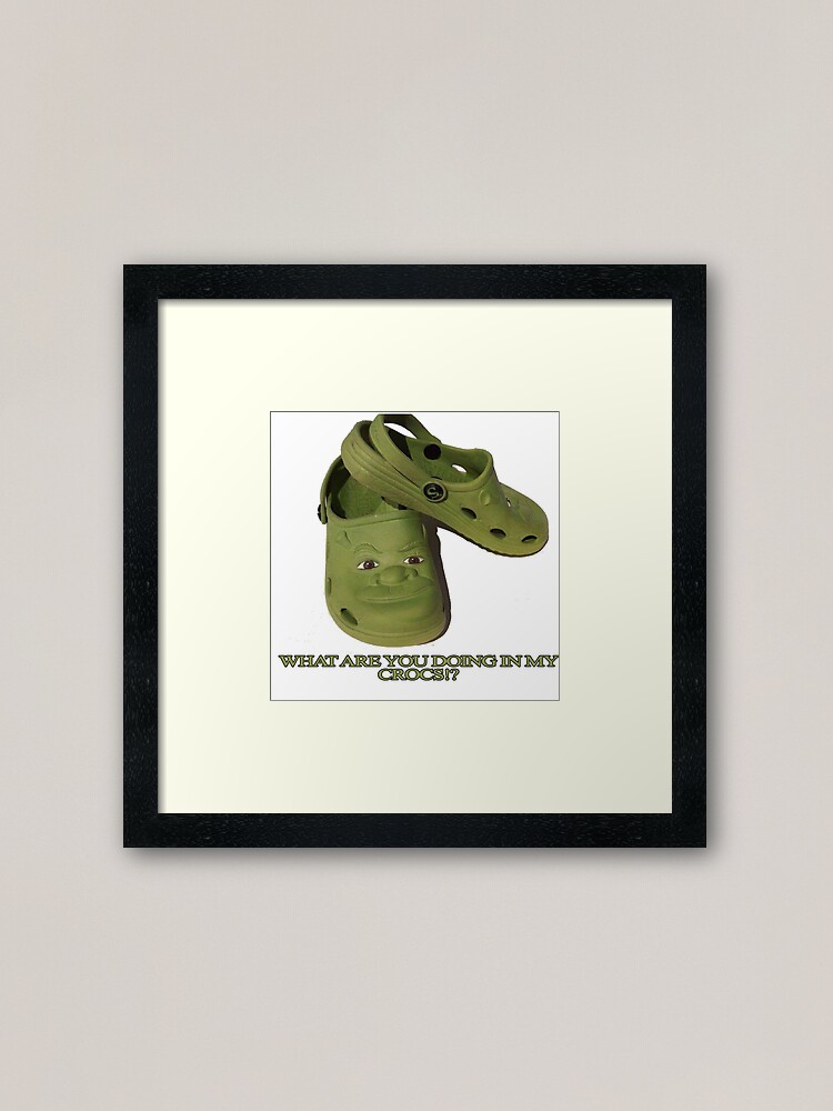 What are you doing in my Shrek Crocs Spiral Notebook for Sale by