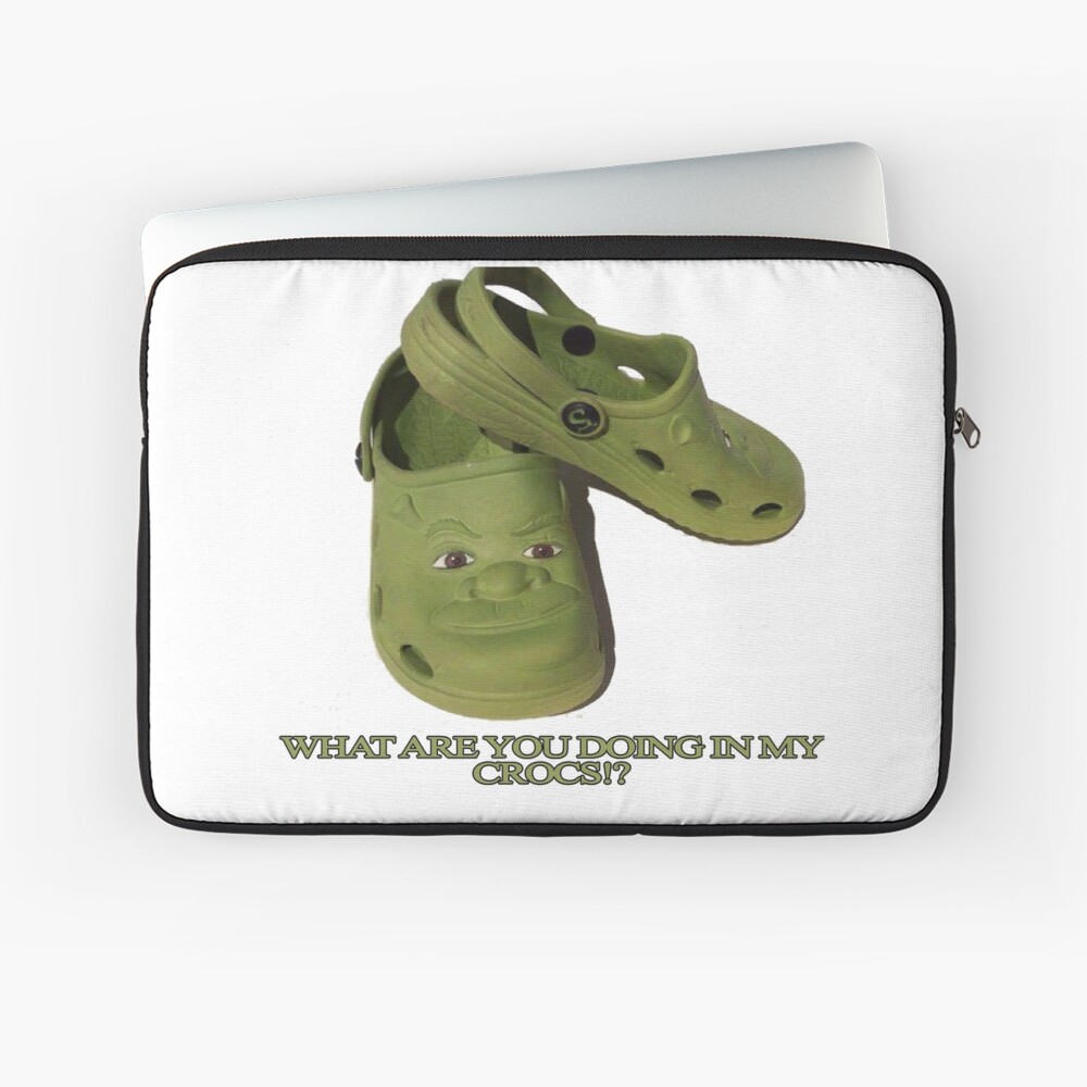 Catch me in these fresh shrek crocs | Greeting Card