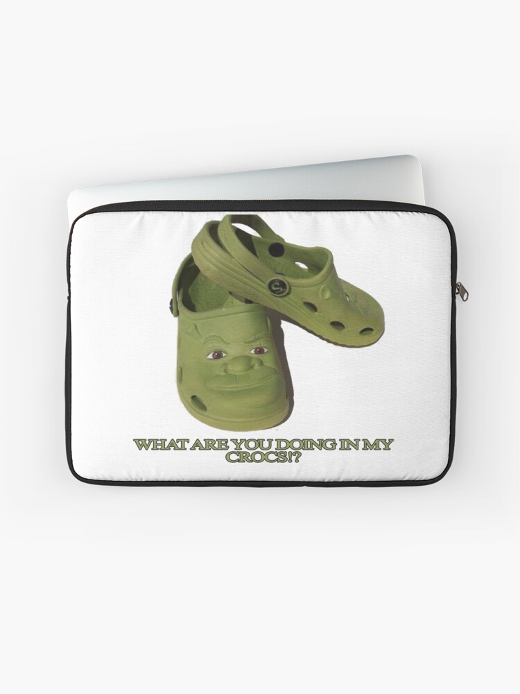 What are you doing in my Shrek Crocs Spiral Notebook for Sale by