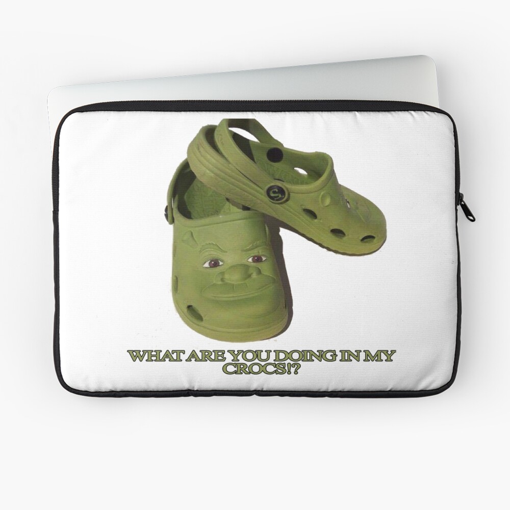 What are you doing in my Shrek Crocs Spiral Notebook for Sale by  apollosale