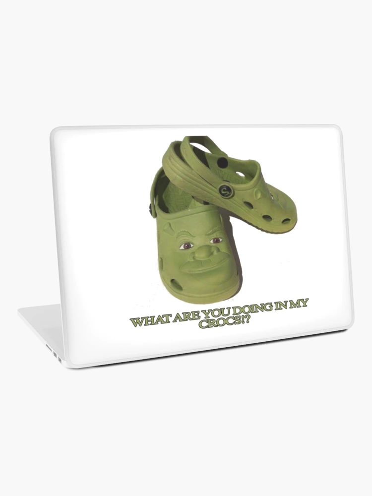 Shrek in his croc swamp Sticker for Sale by KingArt1234