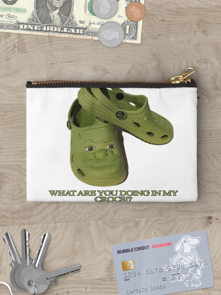 What are you doing in my Shrek Crocs  Baby One-Piece for Sale by