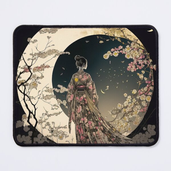 Artikelvorschau, Geisha and the Crescent Moon entworfen und verkauft von BellasArtStudio.
