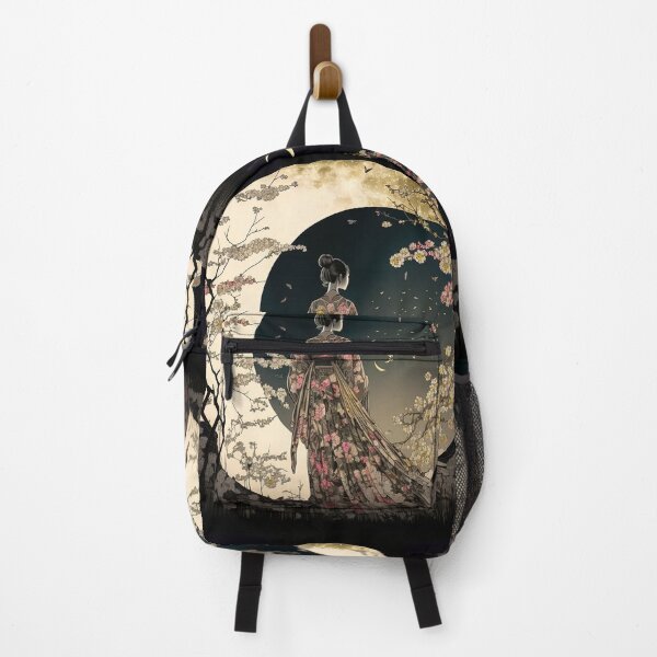 Artikelvorschau, Geisha and the Crescent Moon entworfen und verkauft von BellasArtStudio.