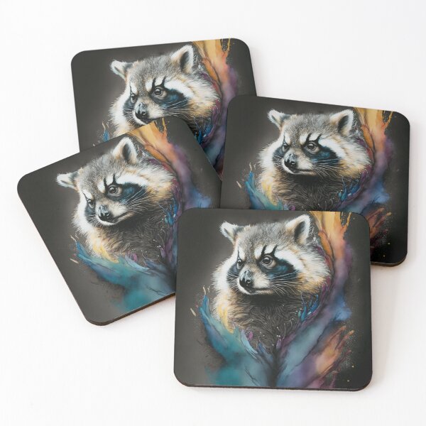 Item preview, A Raccoon in Watercolor designed and sold by picsartstudio.