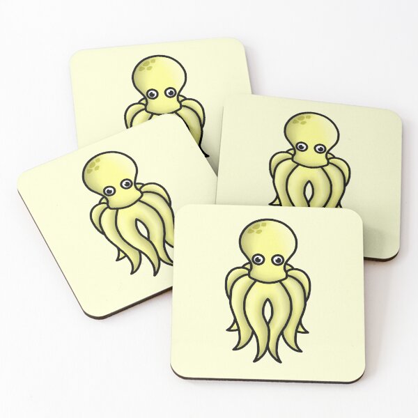 Item preview, little cute yellow octopus designed and sold by octo-PS.