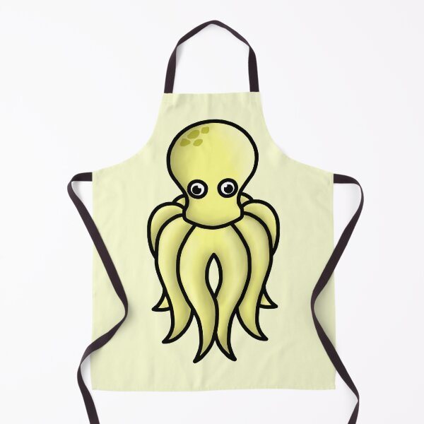 Artikelvorschau, kleiner süßer gelber Oktopus entworfen und verkauft von octo-PS.