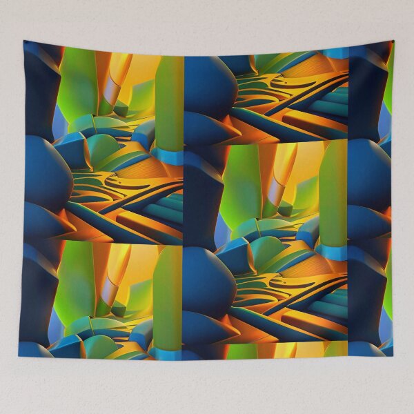 Item preview, Abstract 3D Art. Colorful vibrant 3dabstraction artwork. designed and sold by Neo-Expression.