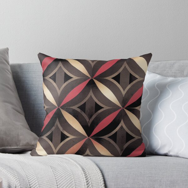 Aperçu de l'œuvre Treillis anthracite et magenta créée et vendue par Patternifico.