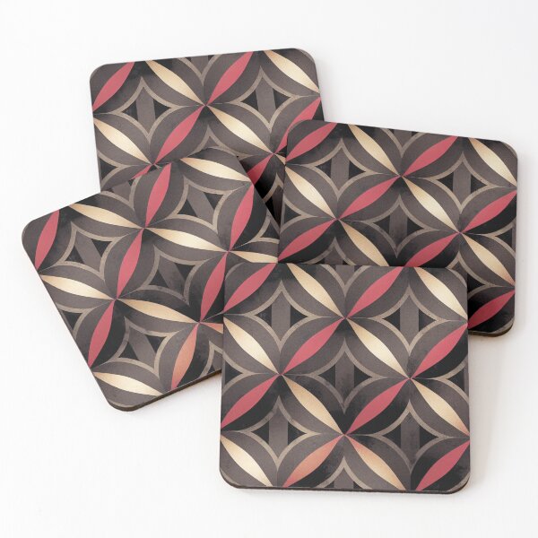 Item preview, Charcoal and Magenta Trellis designed and sold by Patternifico.
