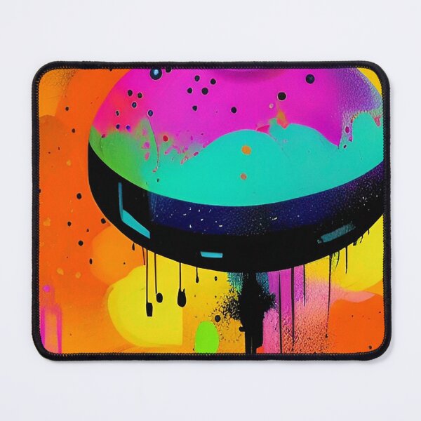 Item preview, Cool UFO art. Colorful vibrant alien art. designed and sold by Neo-Expression.