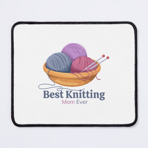 Item preview, best knitting mom ever , Pink mom designed and sold by FLOWER--ART.