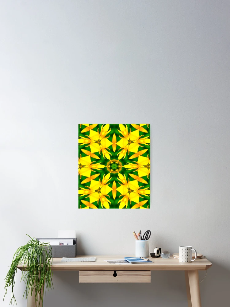 Thumbnail 2 of 3, Poster, Cone Flower Pattern designed and sold by Patternflower.