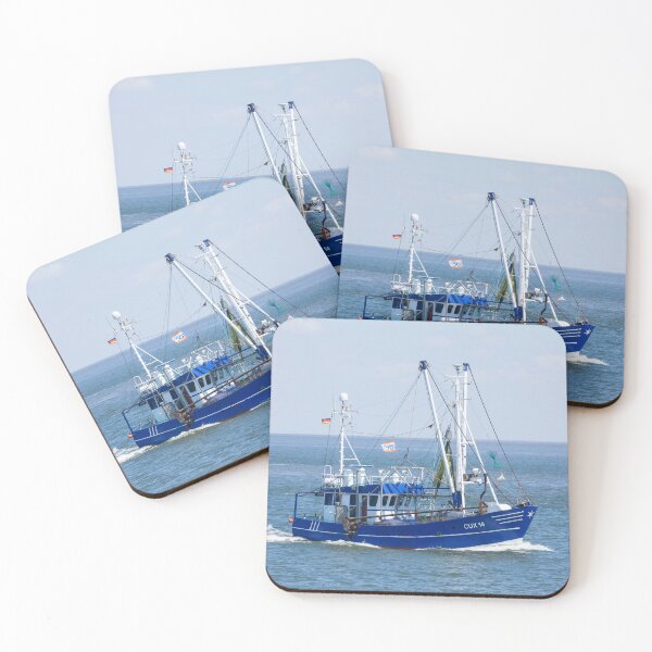 Item preview, Fishing cutter on the Outer Elbe, Cuxhaven, Lower Saxony, Germany, Europe designed and sold by Torsten  Krüger.