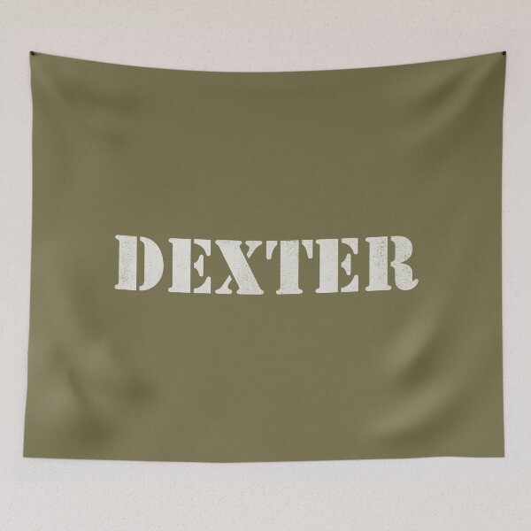 Item preview, Dexter name - Army/Military Distressed Stencil Design designed and sold by NameTheory.